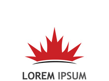 Canadian maple leaf logo design with a creative idea.