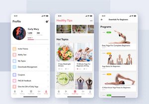 Yoga Fitness App UI Kit