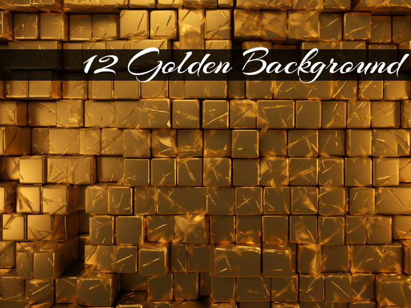 A golden brick texture background