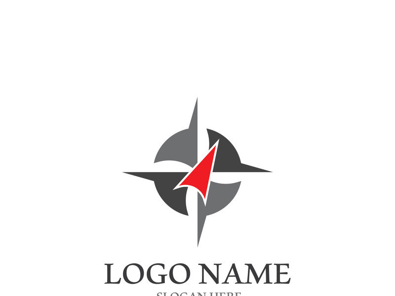 Compass logo template vector icon illustration design