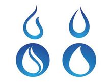 Water drop Logo Template vector illustration design