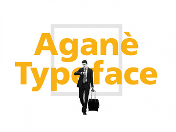 Aganè: A free font designed for UIs preview picture