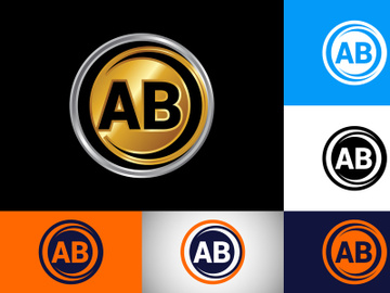 Initial Letter A B Logo Design Vector Template. Graphic Alphabet Symbol For Corporate Business Identity preview picture