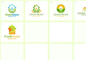 25+ Green Home Logo Bundle