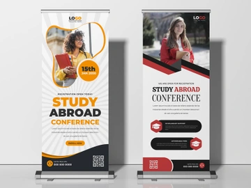 Study Abroad Roll Up Banner Template Ver-3 preview picture