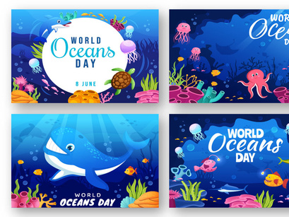 15 World Oceans Day Illustration