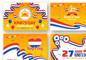 12 Kings Netherlands Day Illustration