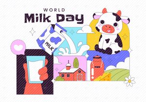 10 World Milk Day Illustration