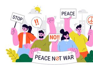10 Anti War Resistance Demonstration Illustration