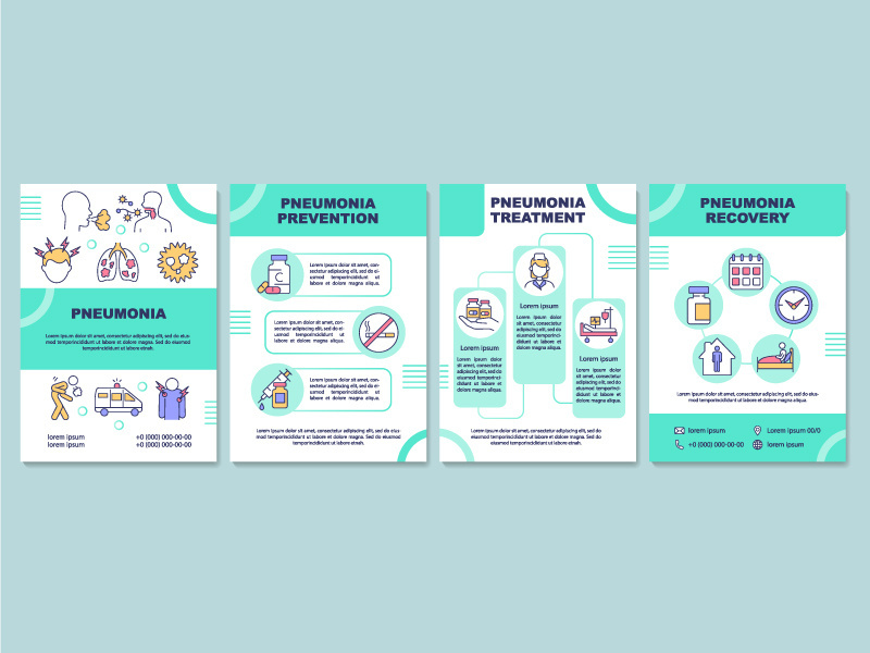 Pneumonia brochure template