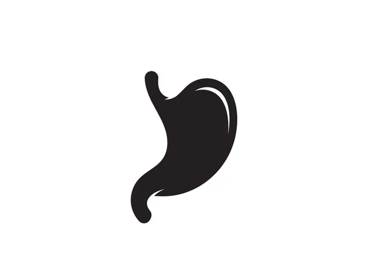Stomach care icon logo designs illustration