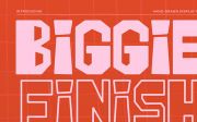 Biggie Finish | Hand Drawn Display