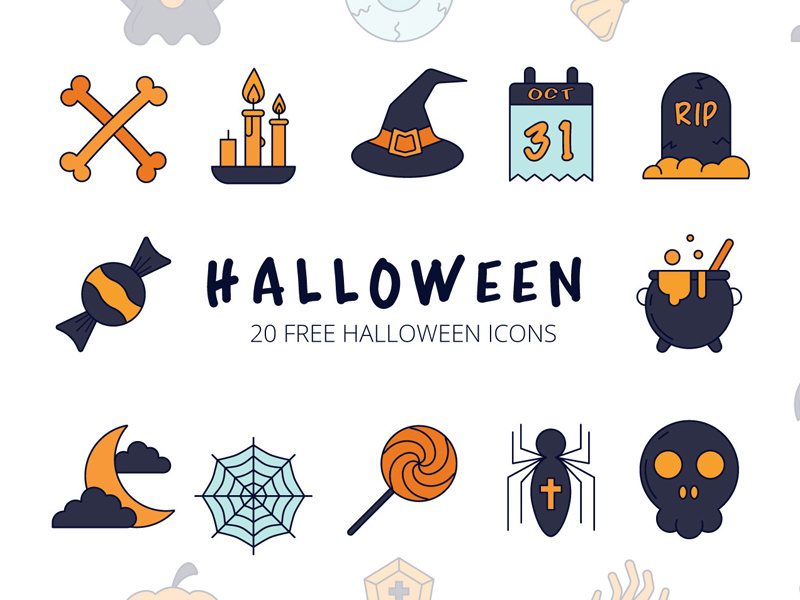 Halloween Vector Icon Set preview picture