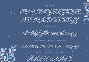 Monitha beauty script font