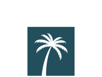 Palm tree summer logo design with creative ideas. preview picture