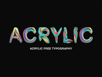 Acrylic Free Typography preview picture