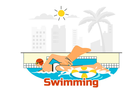 7 Swimming Pool Illustration