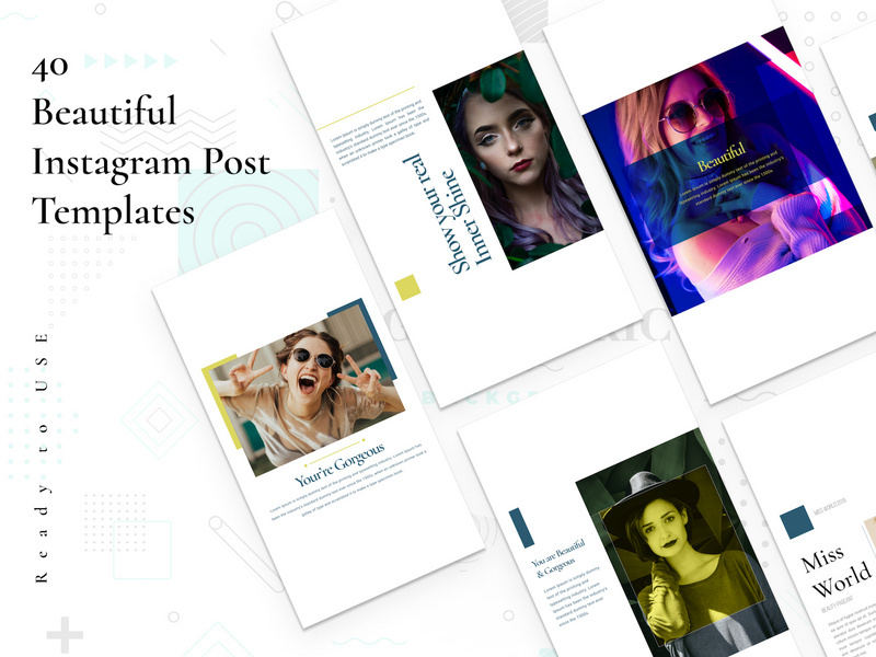 40+ Awesome Instagram Post Templates