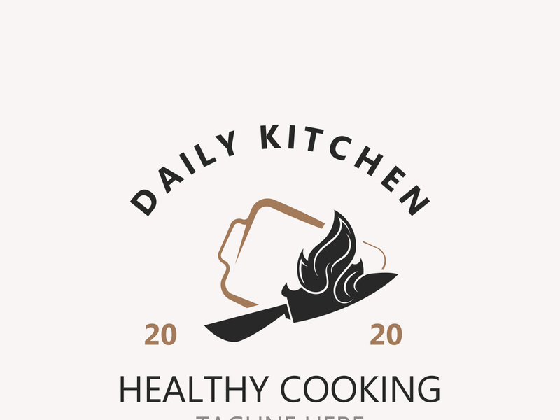 Cooking logo design. Icon or symbol inspration simple line for restaurant business