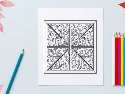 Elegant Christmas cross niche decorative pattern for festive holiday crafts and design projects