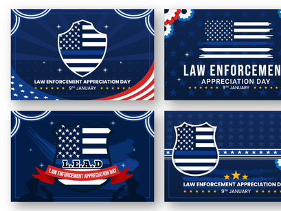 11 Law Enforcement Appreciation Day Illustration