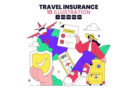 10 Travel Insurance Illustration