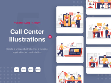 M77_Call Center Illustrations_v2 preview picture