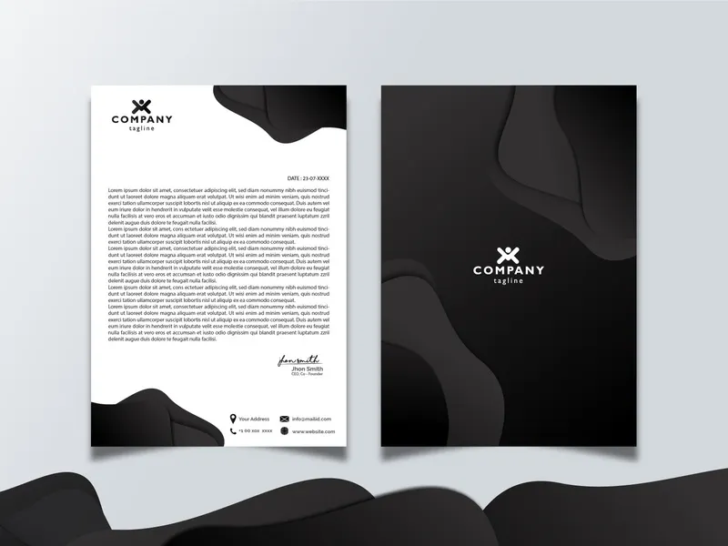 Professional creative letterhead template design for your business