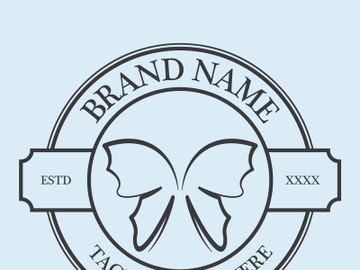 Butterfly logo design preview picture