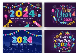 15 Happy New Year 2024 Illustration