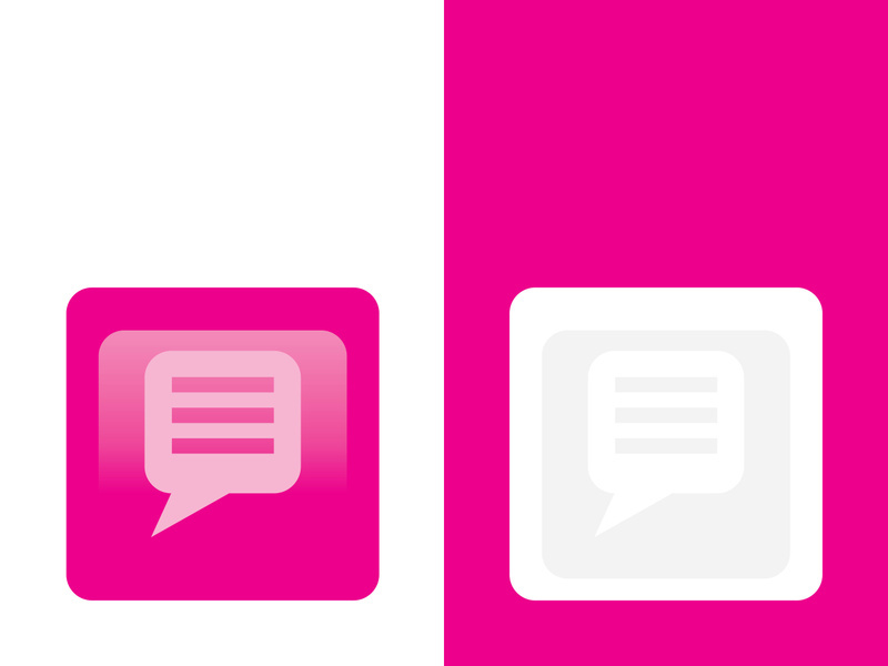 Speech bubble icon logo template vector illustration