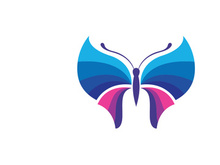 Beauty Butterfly Vector icon design