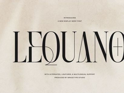 Lequano | New Display Serif
