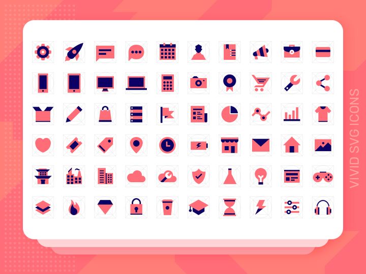 Vivid SVG Icons - Freebie