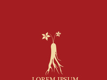 Ginseng vector icon illustration design