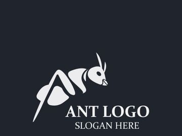 Ant logo design silhouette. Isolated animal ants on background design template vector Ant logo design silhouette. Isolated animal ants on background design template vector preview picture
