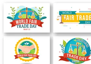 12 World Fair Trade Day Illustration