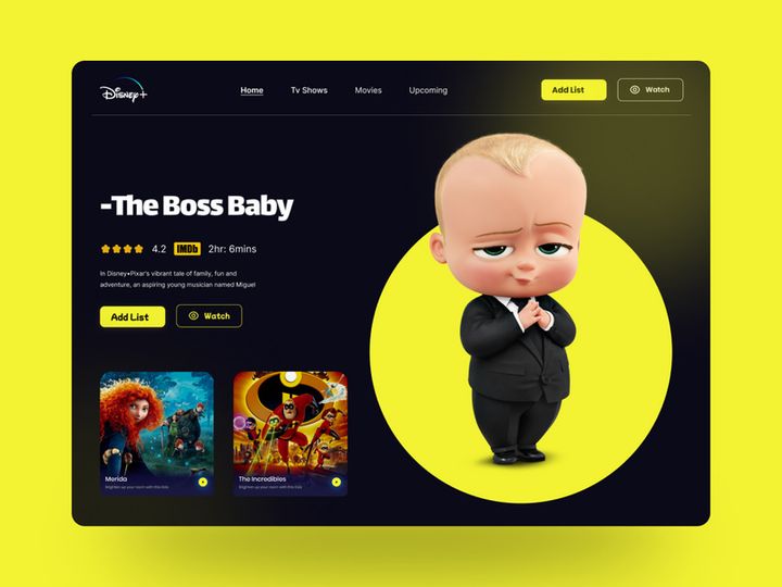 Avatar movie landing page concept