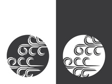 Wind icon vector illustration design template