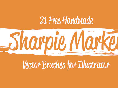 Free Sharpie Marker Vector Brushes