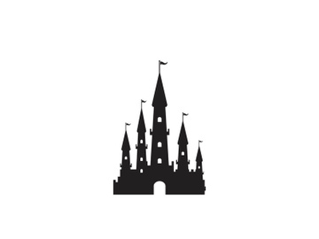 Castle vector illustration icon preview picture