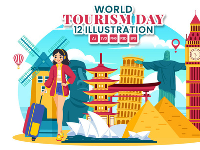 12 World Tourism Day Illustration