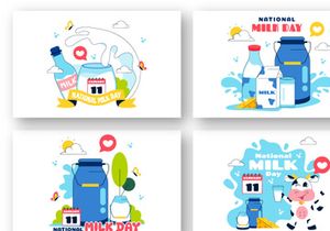 11 World Milk Day Illustration