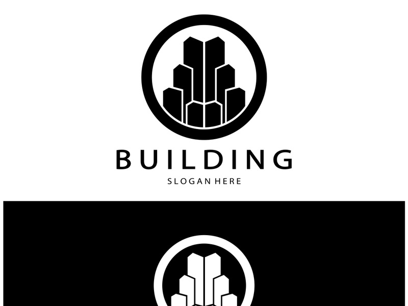 Building logo vector illustration design,Real Estate logo template, Logo symbol icon