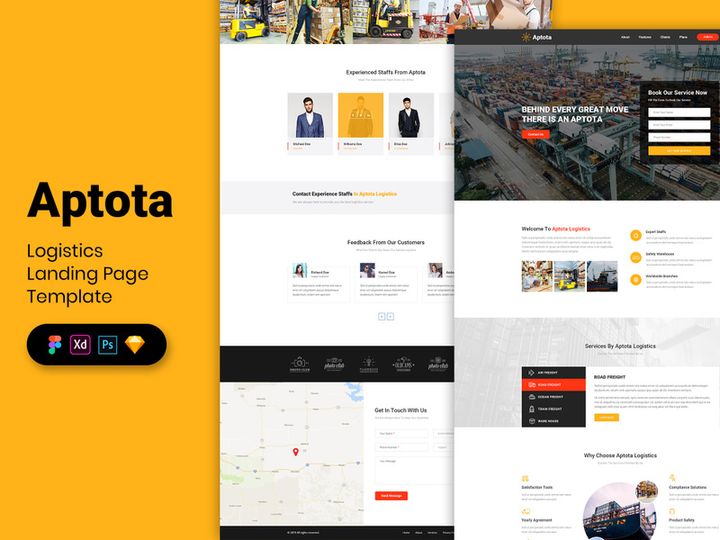 Logistics Landing Page Template