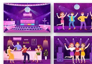 15 Night Club Illustration