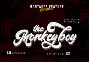 Montages - Retro Bold Script Font