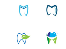 Dental abstract logo. Dental Health, dental care and dental clinic. Logo for health, dentist and clinic.