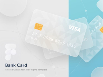 Glassmorphism Bank Card - Figma Template preview picture