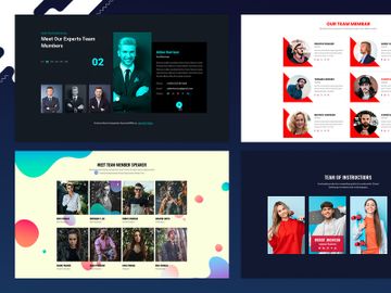 23 Team Member Widget Design for Web-UI Kit preview picture